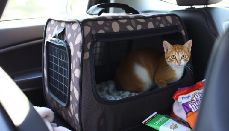 Should I cover my cat's carrier when traveling?