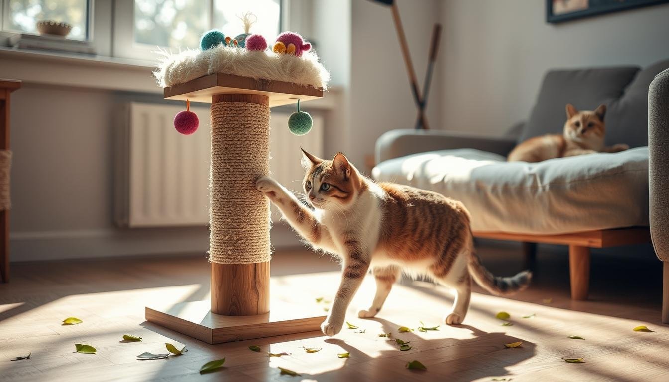 cat scratching post