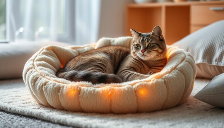 how do self warming cat beds work