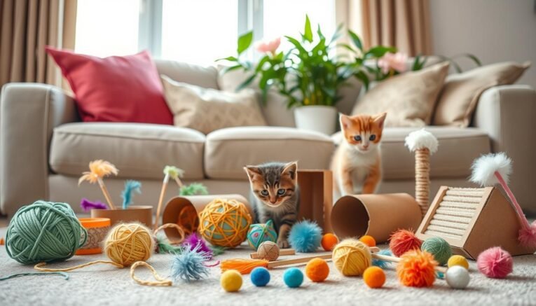 how to make kitten toys